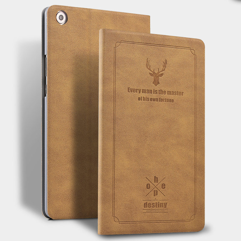 Case Huawei MediaPad M5 8.4 นิ้ว #เคสฝาพัหนัง PU แบบสมาร์ท Deer Pattern Auto Wake Sleep