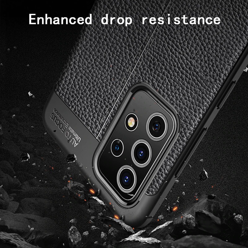 เคส Samsung Galaxy A53 5G #เคสฝาหลัง TPU ผิวลิ้นจี่ช่วยป้องกันลายนิ้วมือและกันลื่นได้ดี
