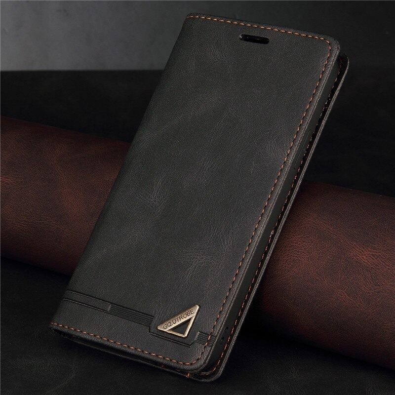 เคส Samsung Galaxy A72 / A72 5G #เคสฝาพับหนัง PU สไตล์กระเป๋าสตางค์พร้อมช่องใส่การ์ด Luxury Flip Stand Card Phone Leather Wallet Cover Casing