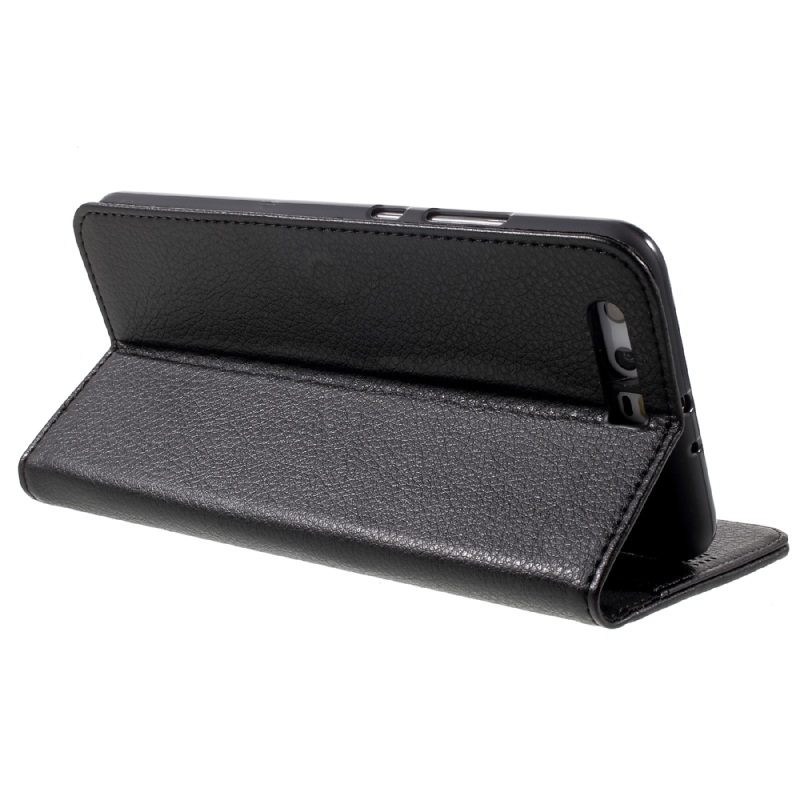 Case Huawei P10 Plus เคสฝาพับสไตล์กระเป๋าสตางค์ Litchi Grain Wallet Leather