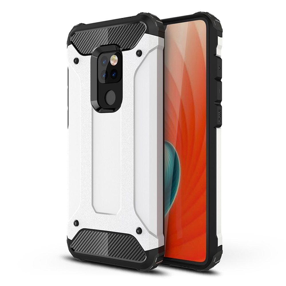 เคส Huawei Mate 20 #เคสฝาหลังเกราะป้องกัน ไฮบริด พลาสติก+TPU