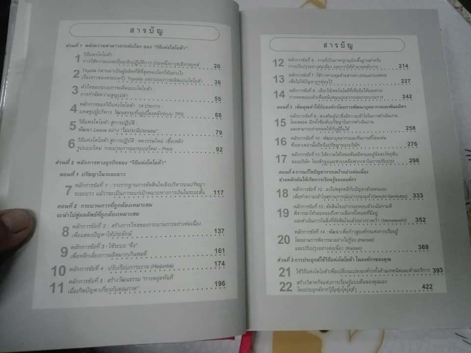 วิถีแห่งโตโยต้า (The Toyata Way) ฉบับพิมพ์ครั้งแรก พ.ศ.2548 **สินค้าหมด**