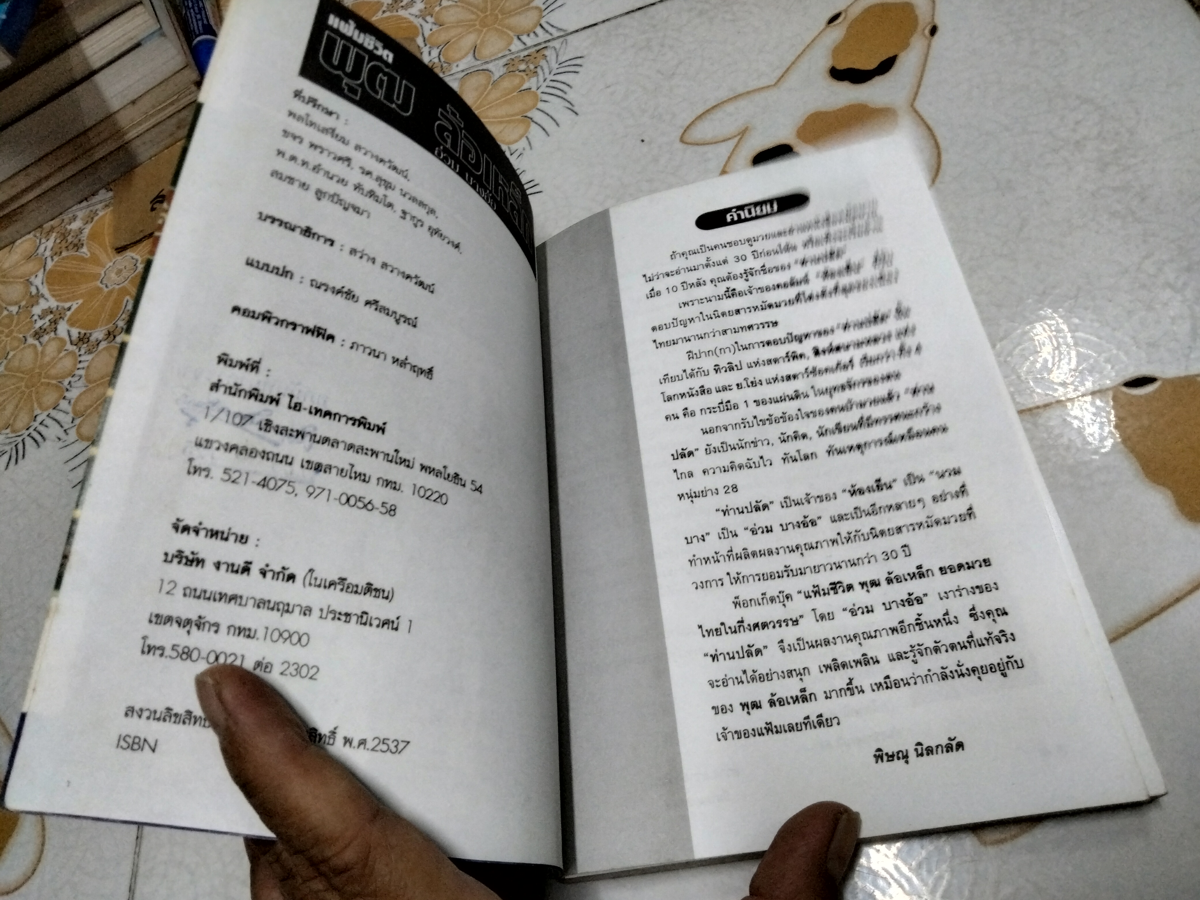 แฟ้มชีวิต... พุฒ ล้อเหล็ก ยอดมวยไทยในกึ่งศตวรรษ โดยอ่วม บางอ้อ / คำนิยมโดย พิษณุ นิลกลัด **สินค้าหมด**