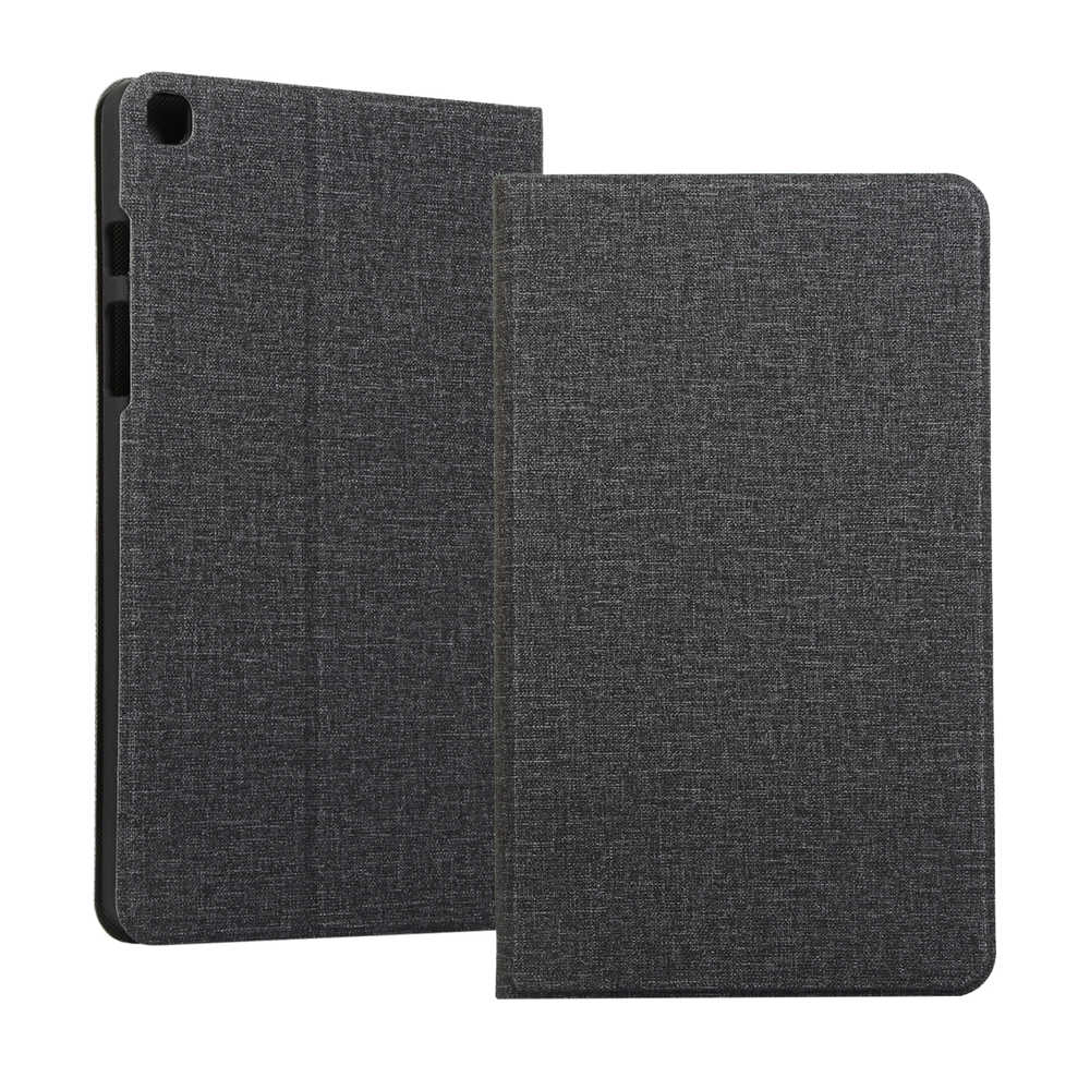 Case Huawei MediaPad M5 Lite 8 #เคสฝาพับผิวเคลือบ Cloth Coated Leather Stand Flip
