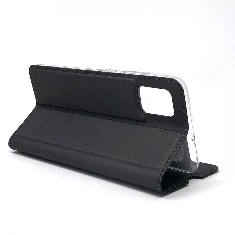 Case iPhone 13 Pro Max #เคสแบบฝาพับหนัง PU Magnetic Adsorption Stand Leather Card Holder
