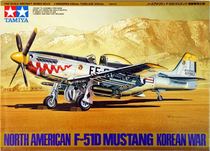 61044 North-American F-51D Mustang Korean War 1/48 scale kit