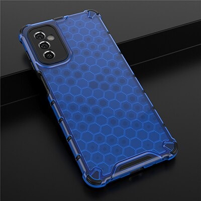 Case Samsung Galaxy M52 5G#เคสฝาหลังกันกระแทก Honeycomb Shock Absorber TPU + PC + Silicone Hybrid