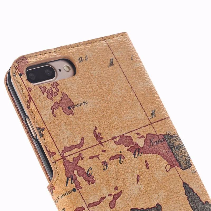 Case iphone 7 plus / 8 plus เคสฝาพับลายณูปแบบแผนที่มีช่องเสียบการ์ด สวยงามทันสมัย