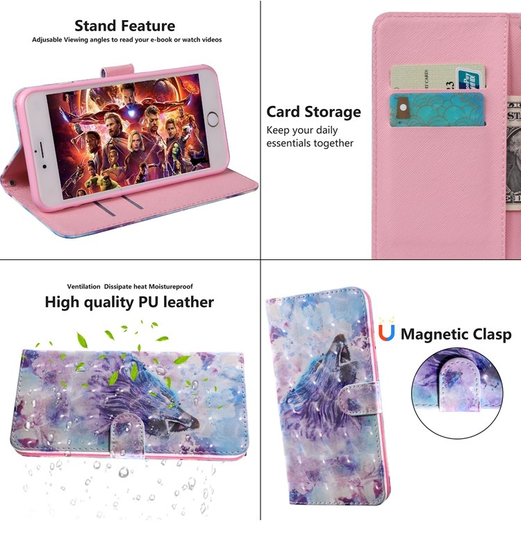 Case Samsung Galaxy Note 9 #เคสฝาพับแบบกระเป๋าสตางค์ Pattern Printing Wallet Stand