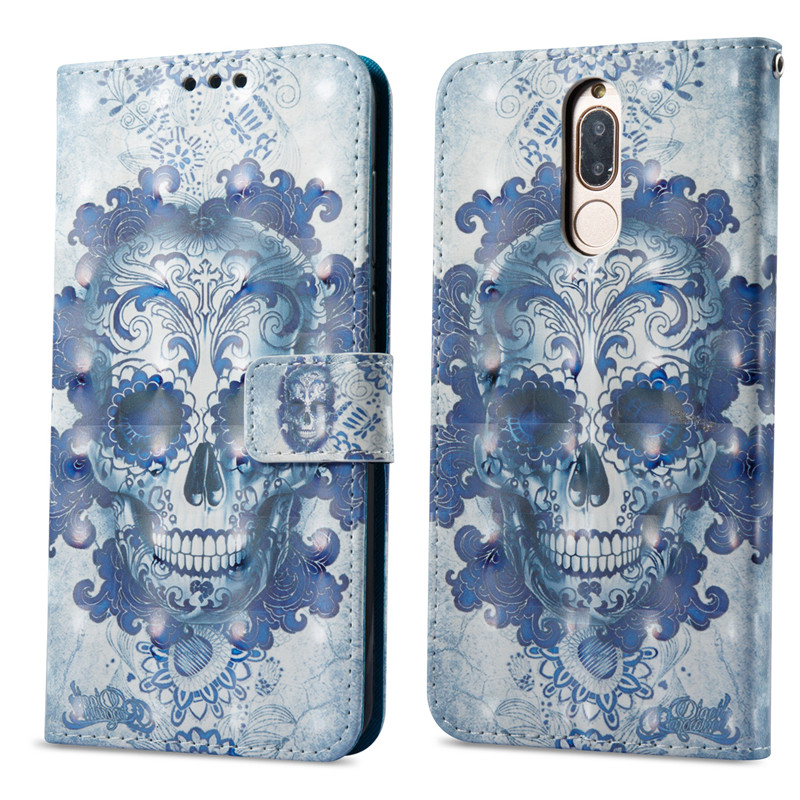 เคส Huawei Nova 2i #เคสฝาพับสไตล์กระเป๋าสตางค์3D Vivid Pattern Stand Leather #เคสคุณภาพดีราคาถูก