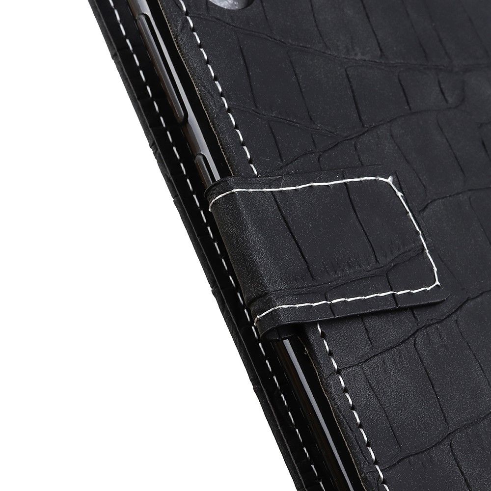 Case Huawei Nova 5T #เคสฝาพับหนัง PU ลายหนังจระเข้แบบกระเป๋าสตางค์ Crocodile Texture PU Leather Stand Wallet