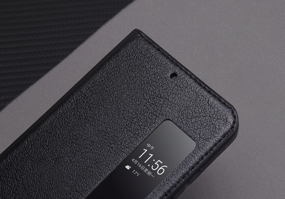 Case Huawei P20 Pro View window #เคสหนังแท้ Genuine Leather Auto Wake Up / Sleep คุณภาพดี