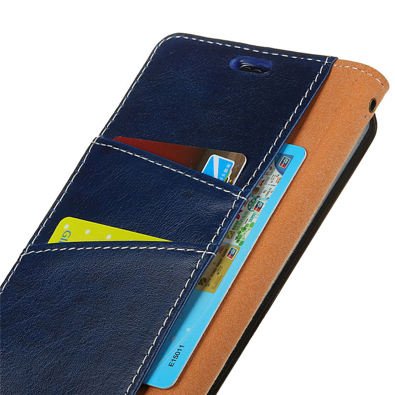 เคส Huawei Mate 10 Pro #เคสสไตล์กระเป๋าสตางค์หนังแท้ Crazy Horse Genuine Leather Wallet