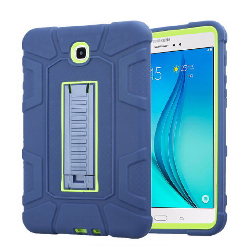 Case Samsung Galaxy Tab A 8.0นิ้ว T350 T351 #เคสไฮบริดกันกระแทกได้ดี PC + TPU มีขาตั้งสวยงามทันสมัย