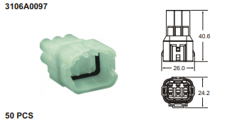 ปลั๊กต่อสายไฟในรถยนต์ AUTOMOTIVE CONNECTORS ,090 SMTO HM SERIES 0.5sqmm