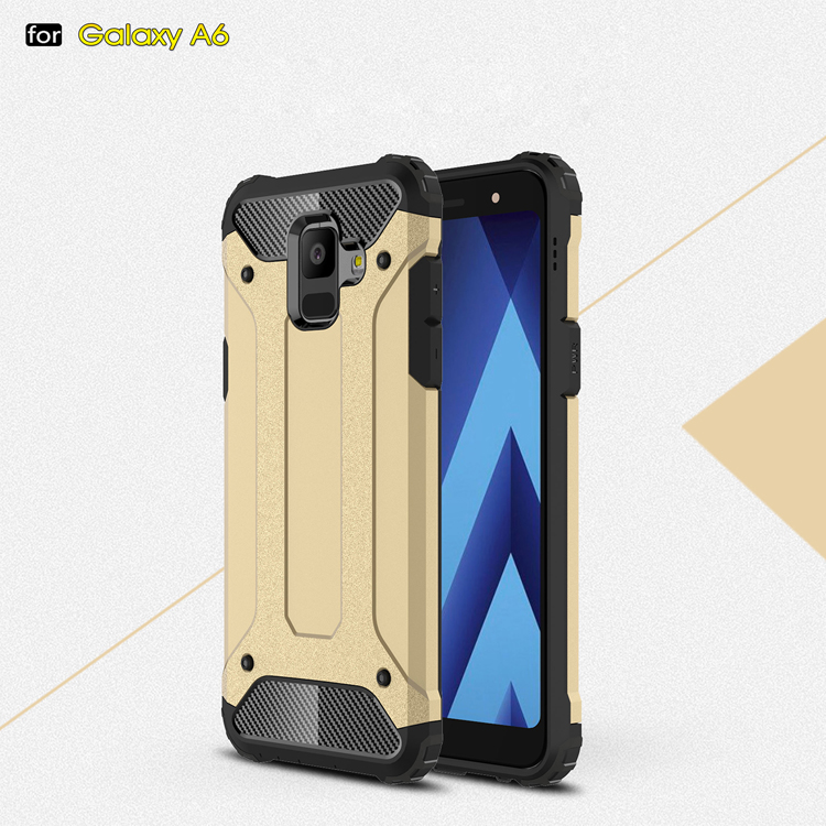 Case Samsung Galaxy A6 (2018) #เคสฝาหลังเกราะป้องกัน ไฮบริด พลาสติก+TPU