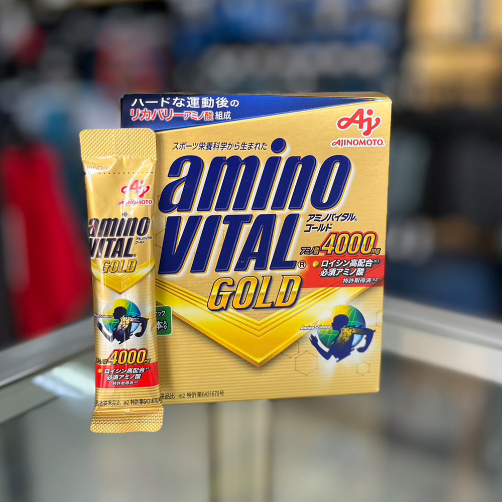 Amino Vital GOLD Amino Acid 4000mg BCAA 4.7×30 อะมิโน วิเทล ซ่อมแซมกล้ามเนื้อได้หลังการแข่งขันอย่างรวดเร็ว (Z12)