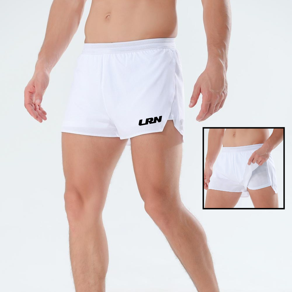 กางเกงวิ่งขาสั้น 1.5" น้ำหนักเบา แห้งไว มีซับในขาสั้น วิ่งมาราธอนได้ทุกระยะ (F15)