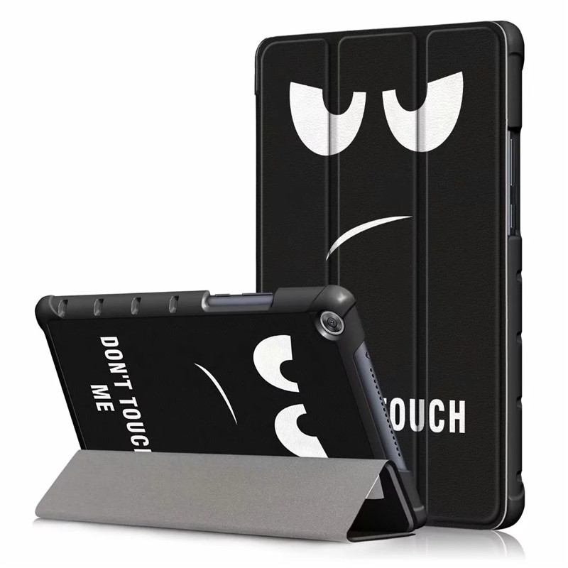 Case Huawei MediaPad M5 Lite 8 #เคสฝาพับสามพับหนัง PU รูปแบบการพิมพ์ลาย Pattern Printing PU Leather Tri-fold Stand