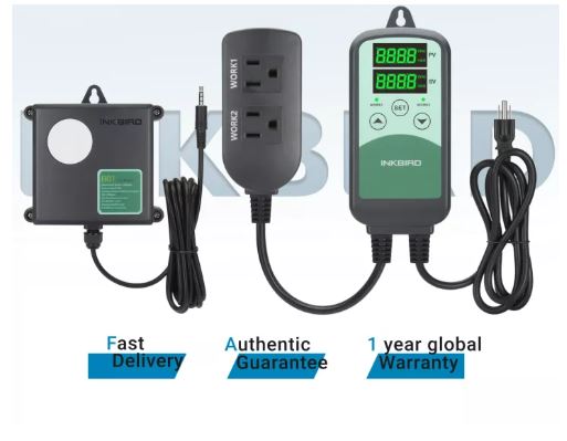 Inkbird ICC-500T CO2 ควบคุมก๊าซคาร์บอนไดออกไซด์สำหรับเติบโตห้องและเครื่องกำเนิดไฟฟ้า CO2,ที่มีเซ็นเซอร์ CO2สำหรับนักปลูก