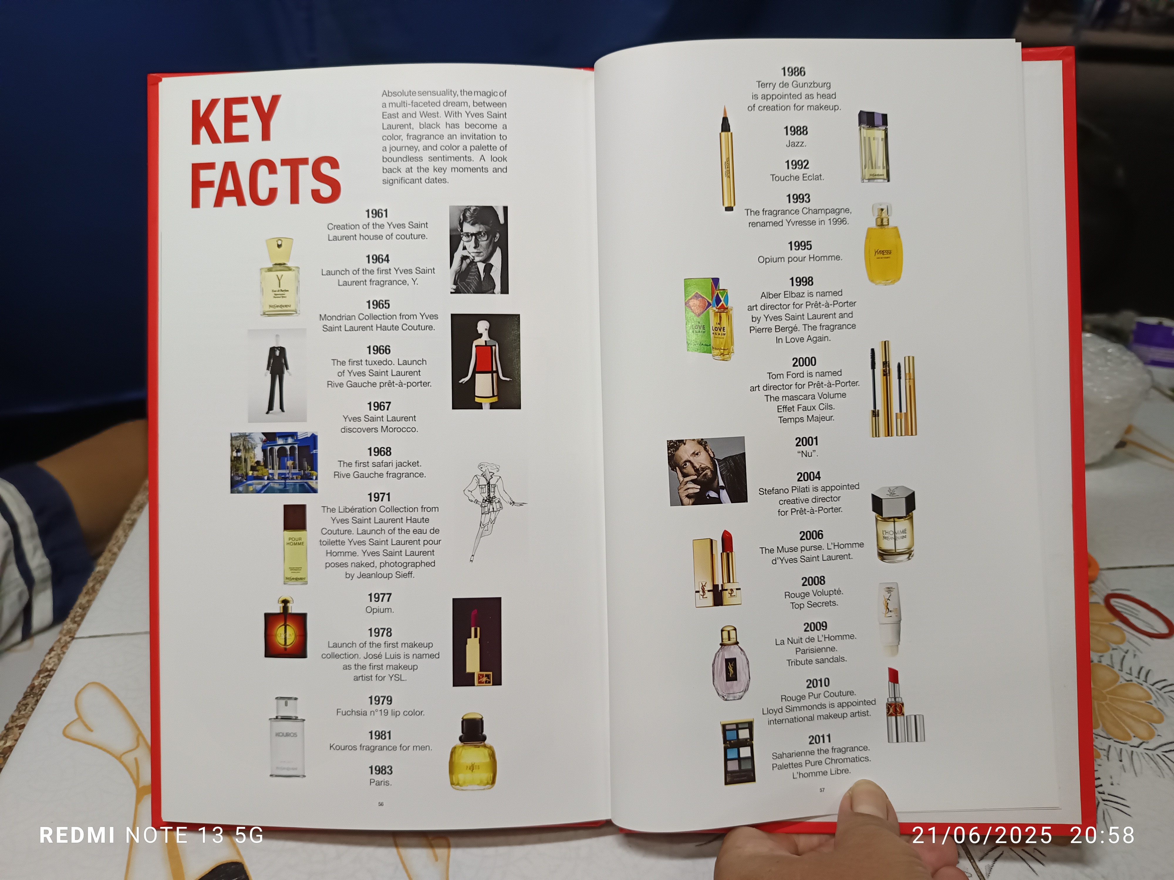 หนังสือประวัติศาสตร์ Yves Saint Laurent พิมพ์ปี 2011 France