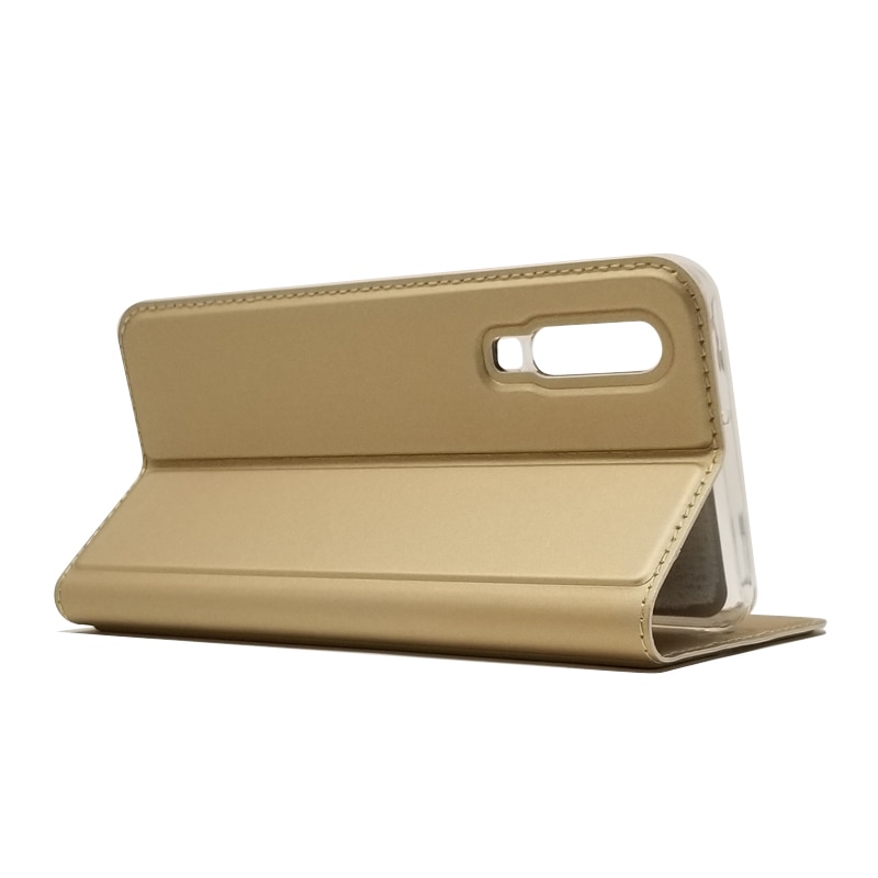 เคส Huawei P30 #เคสฝาพับหนัง PU Magnetic Adsorption Stand Leather Card Holder