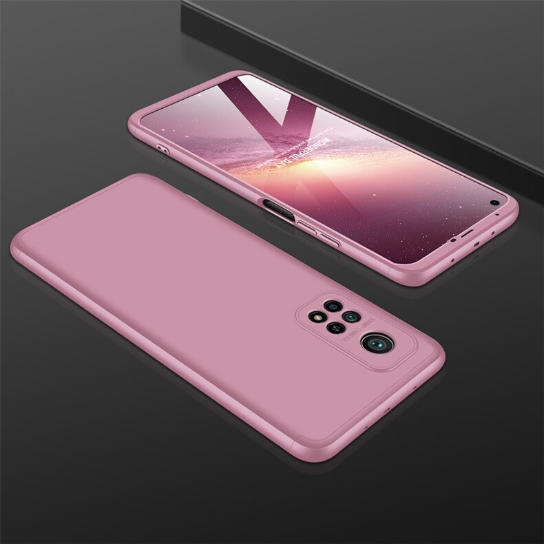 Case Xiaomi Mi 10T Pro #เคสฝาหลังพลาสติกแข็ง Detachable All-wrapped Matte แยกชิ้นได้