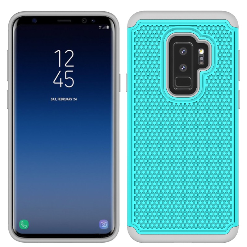 Case Samsung Galaxy S9+ G965 #เคสฝาหลังผิวลาย Football Grain PC + TPU Hybrid Case
