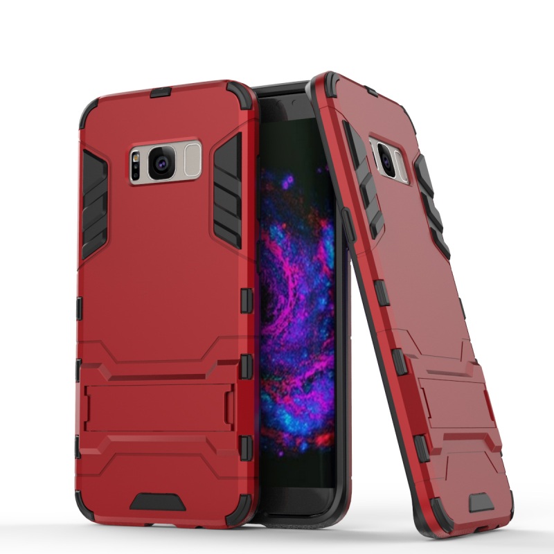 เคส Samsung Galaxy S8 Plus #เคสฝาหลัง PC + TPU Hybrid Back Case มีขาตั้ง