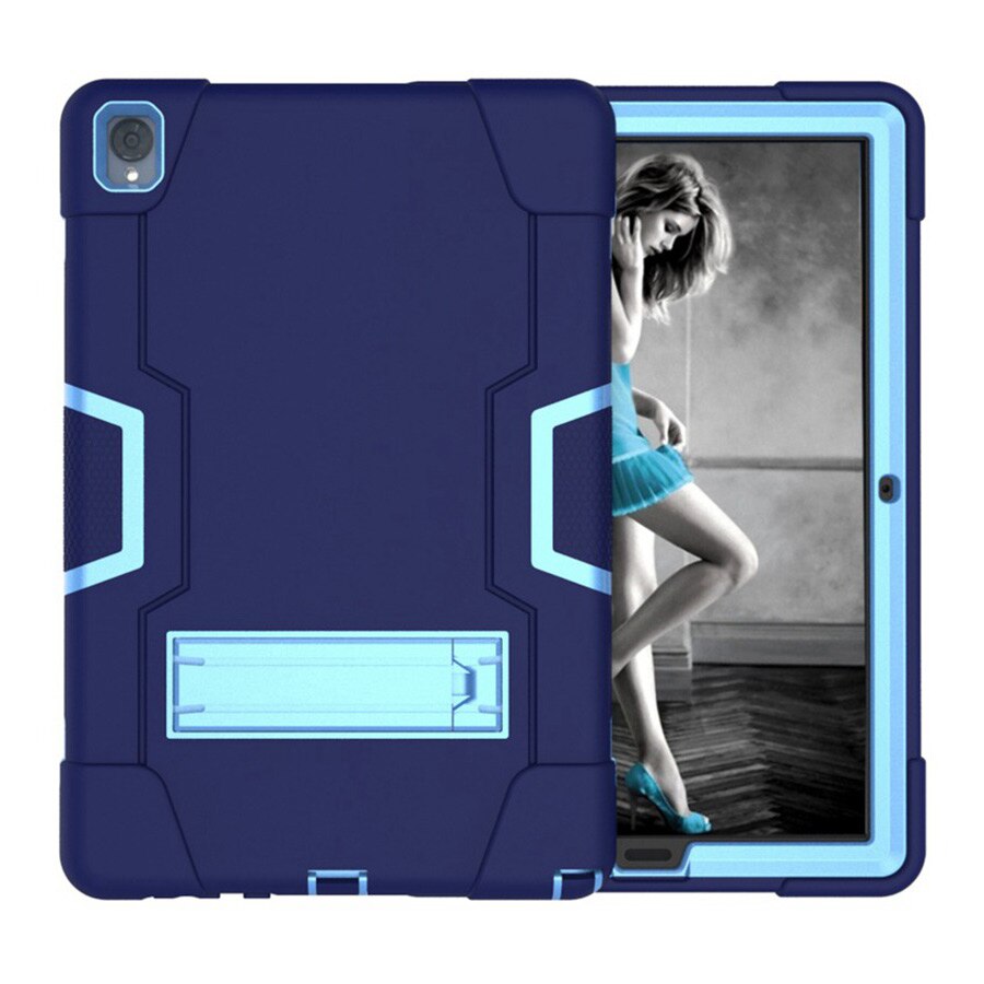 เคส Huawei MediaPad M6 10.8 นิ้ว #เคสฝาหลังกันกระแทก Kickstand PC Silicone Armour Defender สี Black/Grey (พร้อมส่ง)