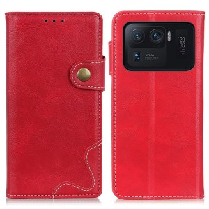 Case Xiaomi Mi 11 Ultra#เคสฝาพับ S-shape Textured PU Leather Wallet