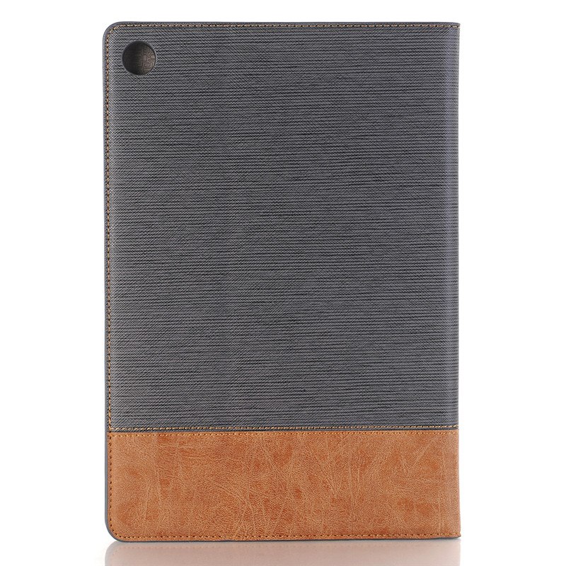 Case Huawei MediaPad M5 Pro (10.8 นิ้ว) #เคสฝาพับกระเป๋าสตางค์หนัง PU สมาร์ท 2 สี Bi-color Smart Stripe Leather Wallet