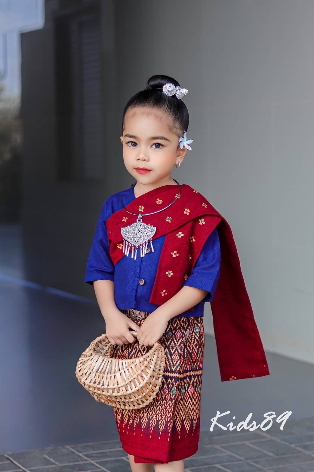 ชุดไทยเด็กหญิง set3ชิ้น
