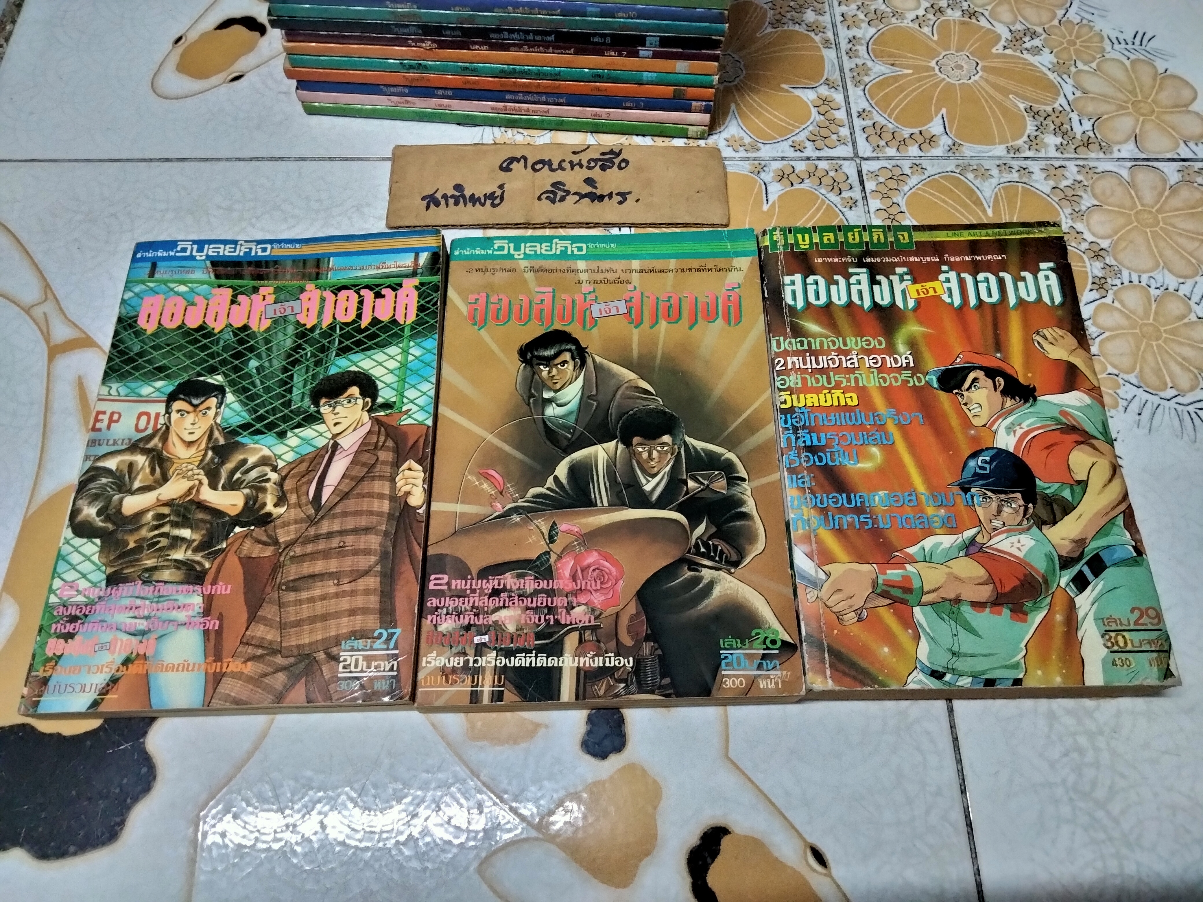 สองสิงห์เจ้าสำอางค์ - วิบูลย์กิจ (ขายรวม 27 เล่ม ขาดเล่ม 16,18 - ครบชุดคือ 29 เล่มจบ)