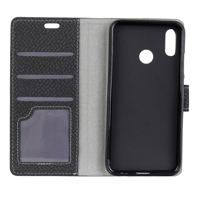 Case Xiaomi Mi A2 Lite #เคสฝาพับแบบกระเป๋าสตางค์หนัง PU ลายถักทอ