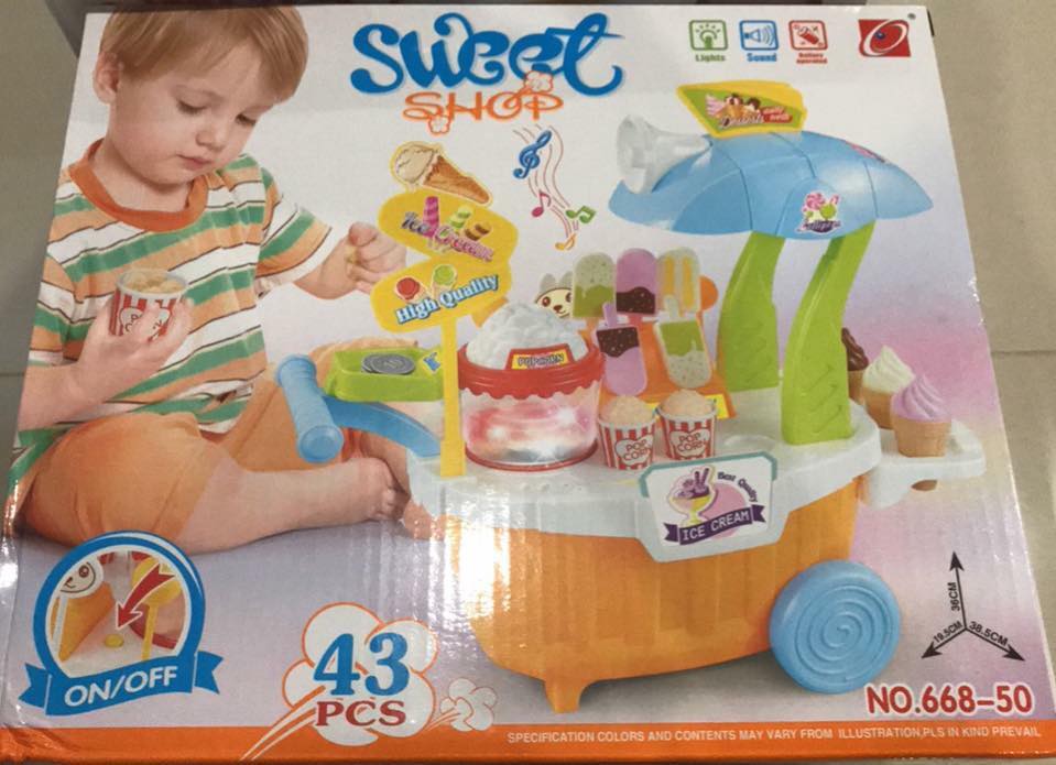 set รถขายขนมและป๊อปคอร์น