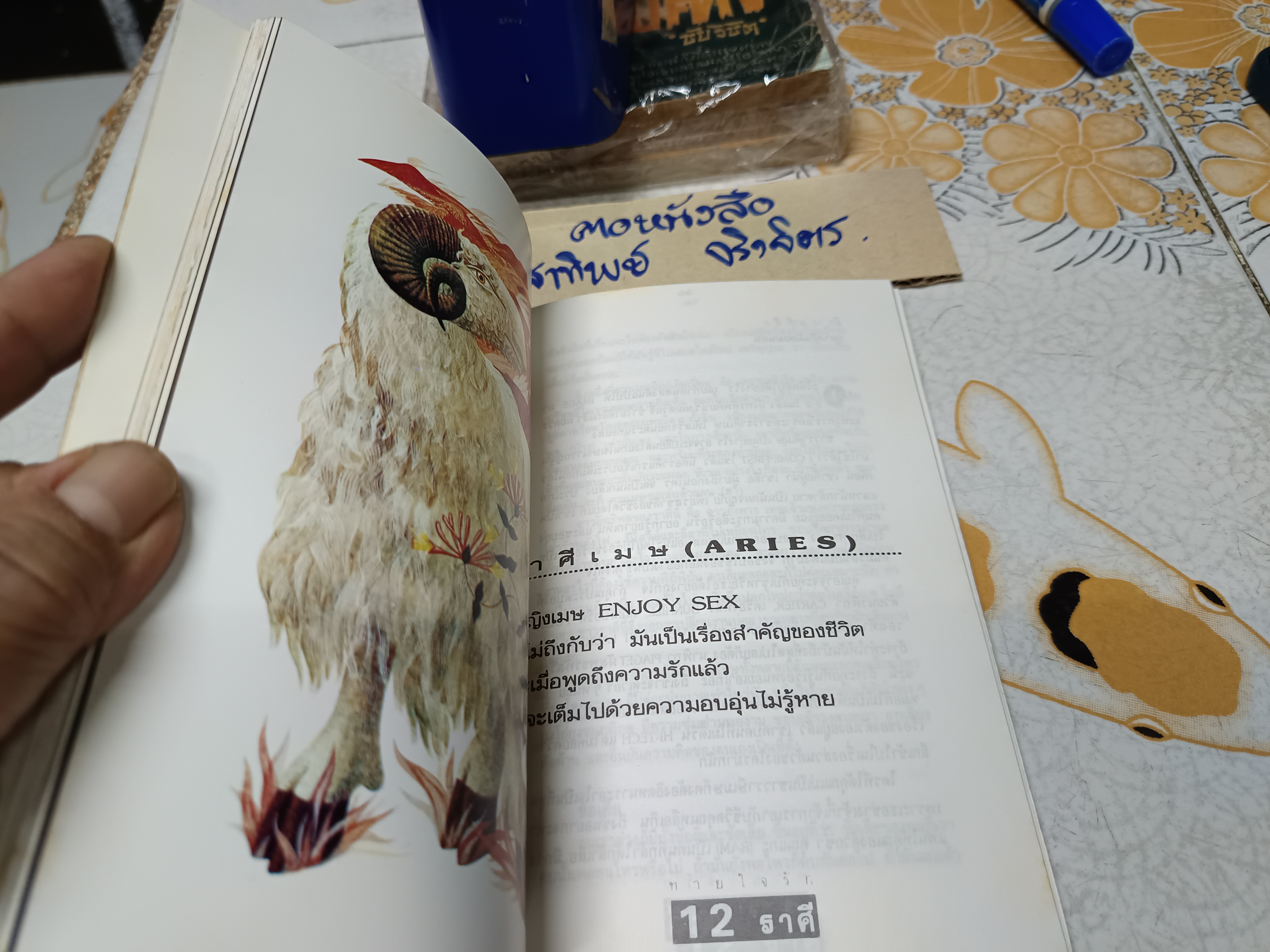 ทายใจรัก 12 ราศี โดย ขุนทอง อสุนี ณ อยุธยา พิมพ์ครั้งที่ 6/2538