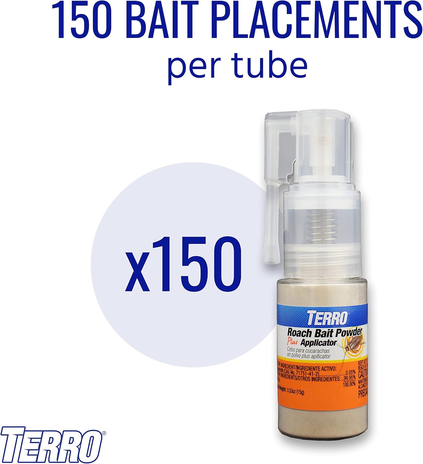 TERRO® T530 Kills Cockroaches, Ants, Earwigs & Silverfish 150 Bait Placements ผลิตภัณฑ์กำจัดมด แมลงสาบ แมลงหวี่