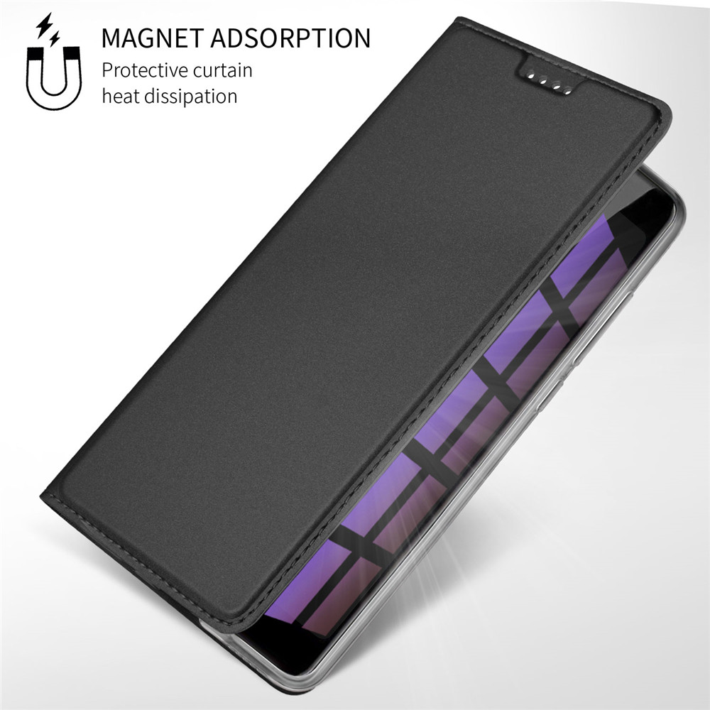 เคส Xiaomi Mi Max 3 #เคสฝาพับ Auto-absorbed Magnetic Stand Leather มีช่องเสียบบัตร