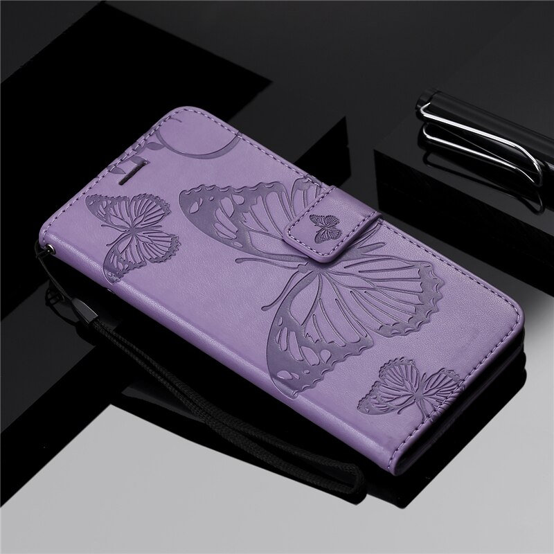 Case Samsung Galaxy S8 Plus #เคสฝาพับหนัง PU Imprint Butterflies Pattern