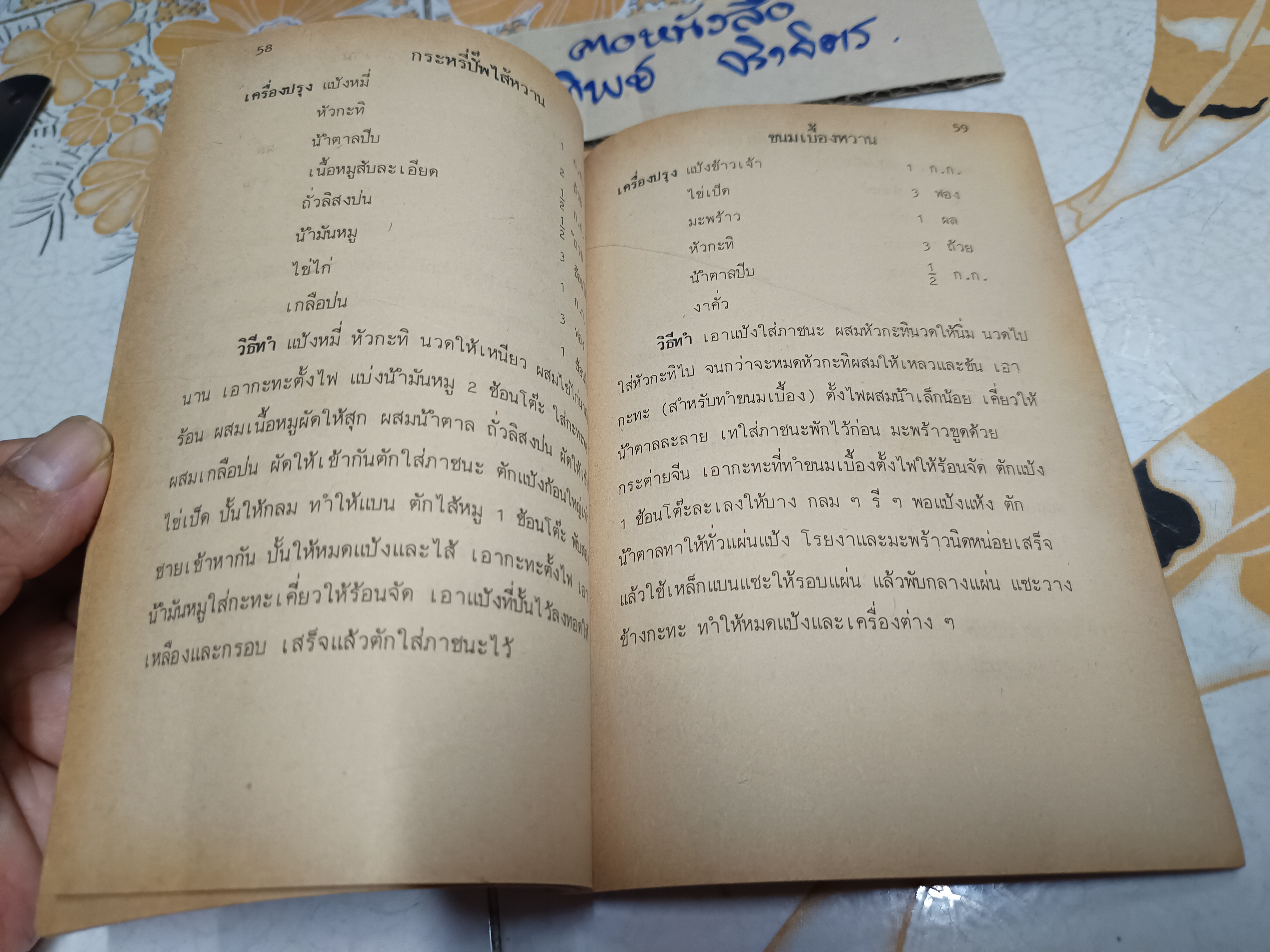 ตำรา ขนมของหวานและไอศกรีม เครื่องดื่มผลไม้ รวบรวมโดย ประพีร์ จัดพิมพ์จำหน่ายโดย สำนักพิมพ์ประดิษฐ์ **สินค้าหมด**