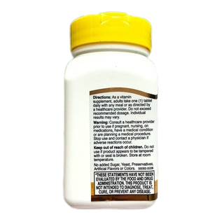 21st Century® B-50, B-100 Complex, Prolonged Release 60 Tablets วิตามินบีรวม