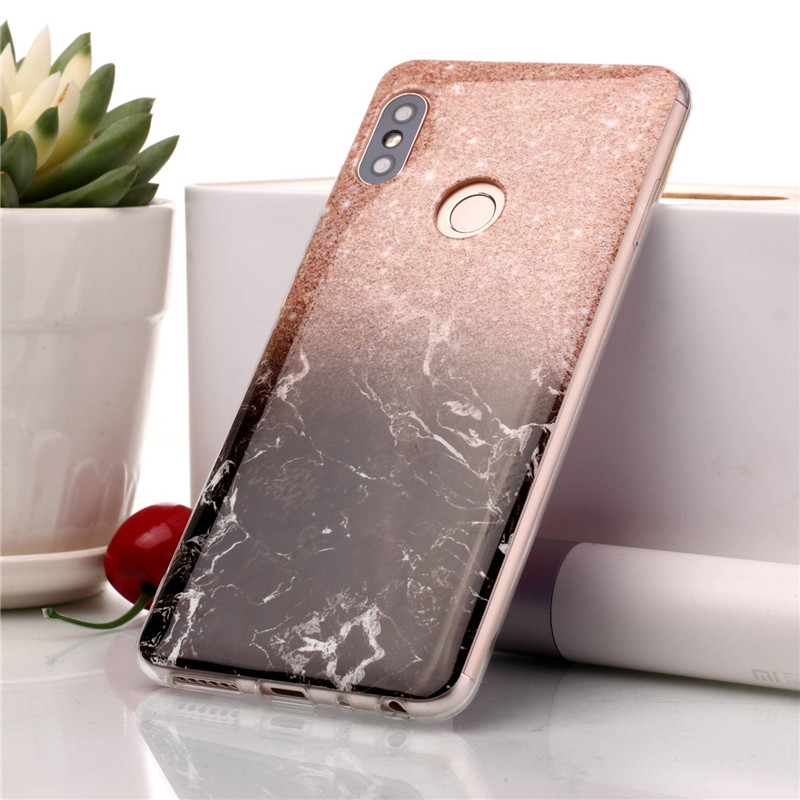เคส Xiaomi Redmi Note 5 #เคสฝาหลังนิ่มลายหินอ่อน Marble Pattern IMD TPU