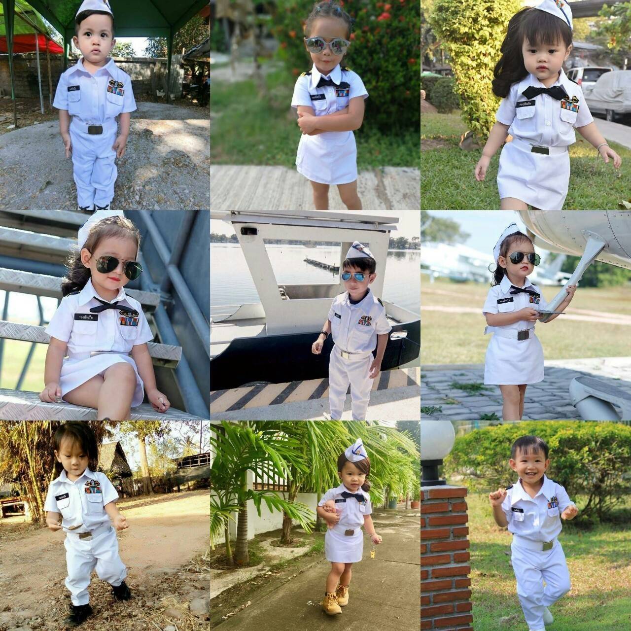 ชุดทหารเรือ เด็กชายหญิง