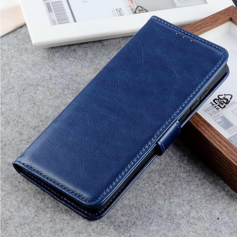 เคส Xiaomi Mi 11 #เคสฝาพับหนัง PU แบบกระเป๋าสตางค์ ผิวหนังม้า Crazy Horse PU Leather Wallet
