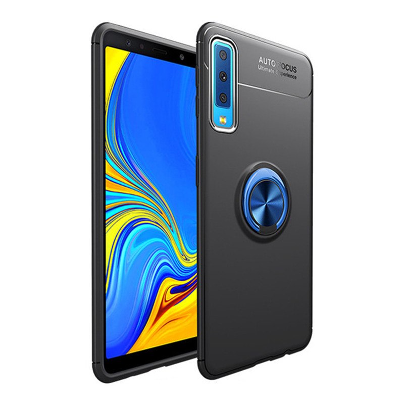 Case Samsung Galaxy A7 (2018) TPU #เคสฝาหลังมีแหวนสวมนิ้ว Finger Ring Kickstand (Built-in แผ่นโลหะ)
