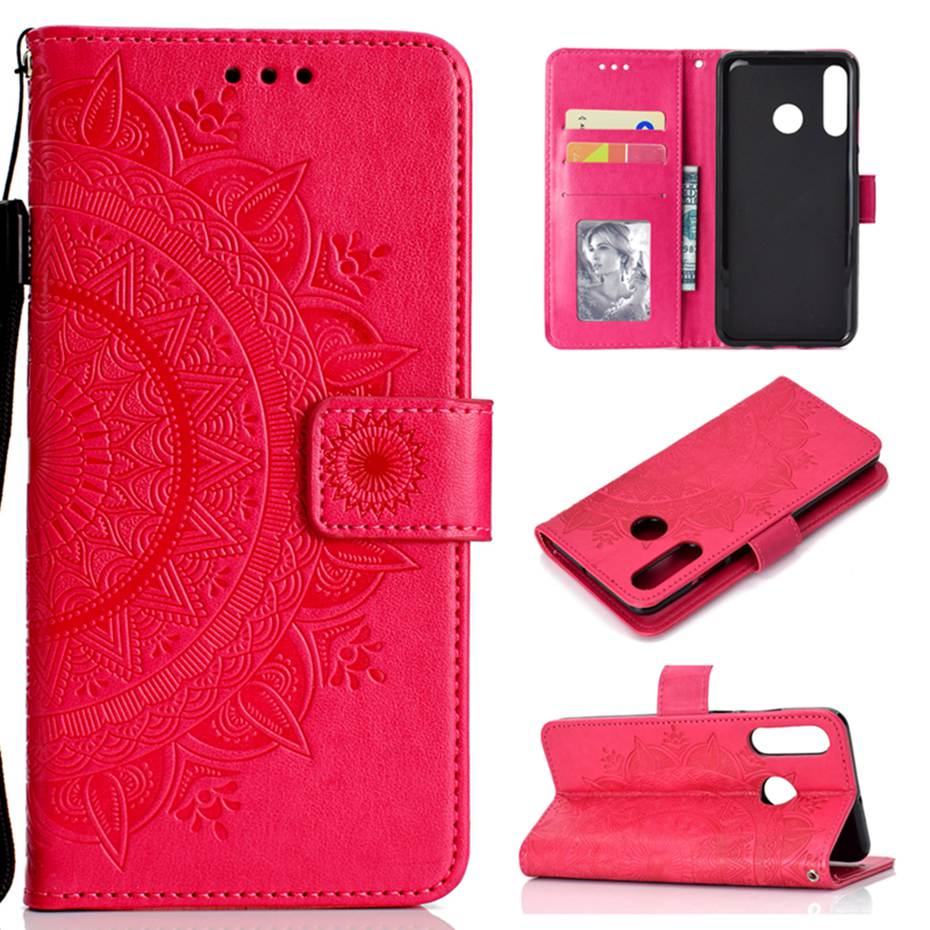 Case Huawei P30 Lite #เคสฝาพับหนัง PU ปั้มลาย Imprint Mandala Flower