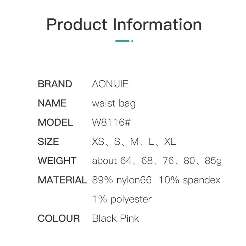 กระเป๋าคาดเอว สายติด bib ใส่ของได้รอบ คล้องไม้เท้าเทรล ของแท้จาก AONIJIE (A29)