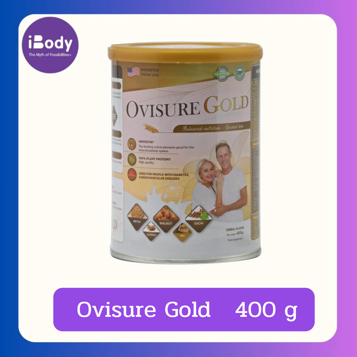 Ovisure Gold 400 g ช่วยฟื้นฟูกระดูกและข้อต่อ
