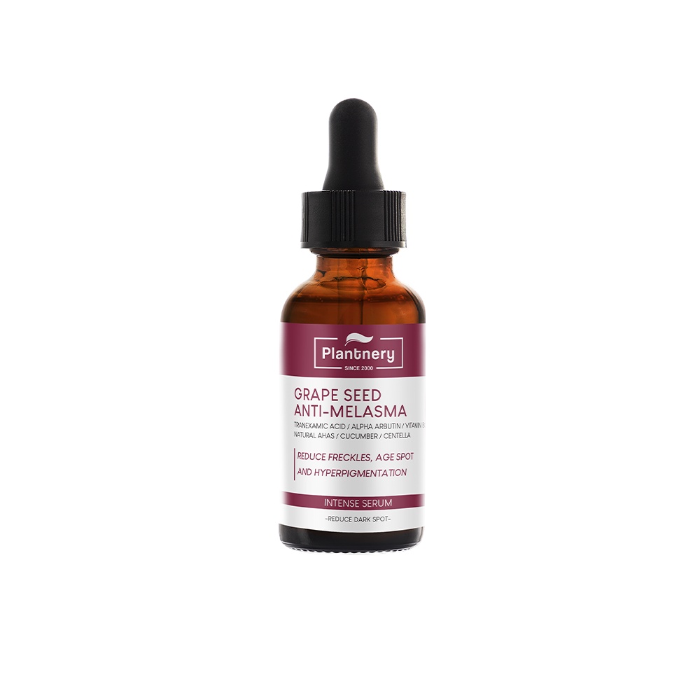 Plantnery Grape Seed Anti-Melasma Intense Serum 30 ml. ใหม่ ลดฝ้า กระ จุดดำ